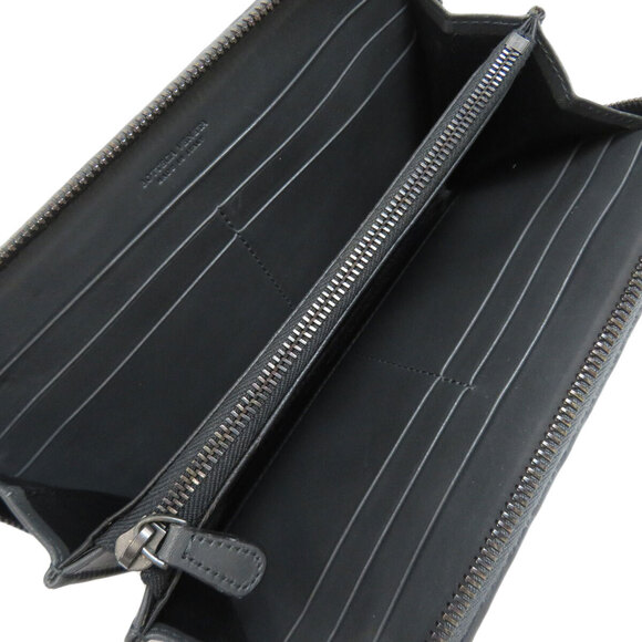 Bottega Veneta calfskin round zip long Wallet Intrecciato